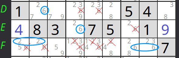 Opción 1: E4 contiene un 6