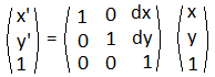 Matriz de traslación