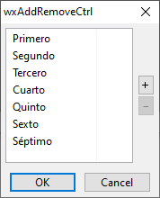 Ejemplo de wxAddRemoveCtrl