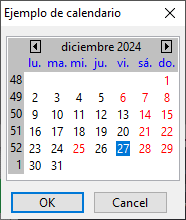 Ejemplo wxCAL_SEQUENTIAL_MONTH_SELECTION