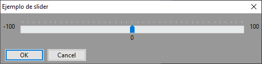 Ejemplos de deslizador