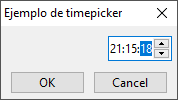 Ejemplo de wxTimePickerCtrl